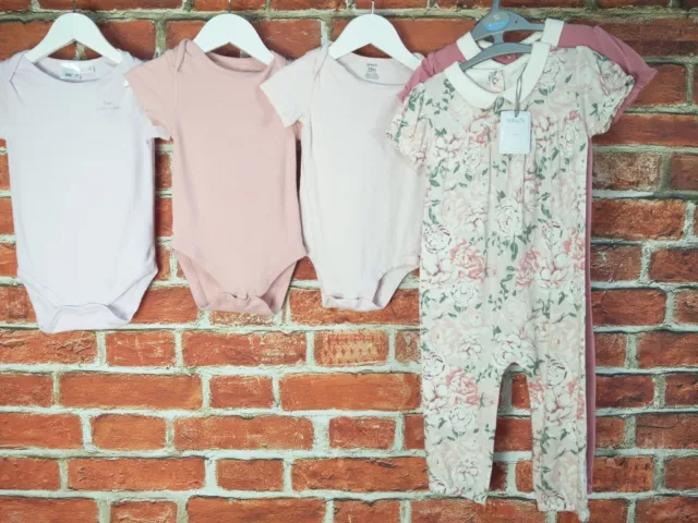 Baby Girl Bundle Aged 18-24 Month Tu M&S Zara Vest Babygrow All In One Pink 92Cm