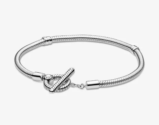 Bracciale Pandora Moments Maglia Snake Barretta a T 599082C00 Argento Bracelet