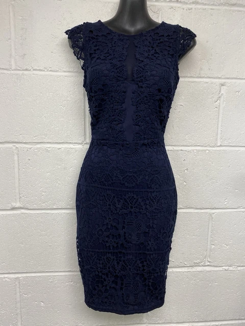 chinese dress ladies Lipsy London Women's Floral Laced Cap Sleeve Bodycon Dress NWT | UK6