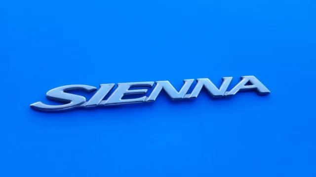 98 99 00 01 02 03 04 05 Toyota Sienna Rear Gate Lid Emblem Logo Badge Oem A27