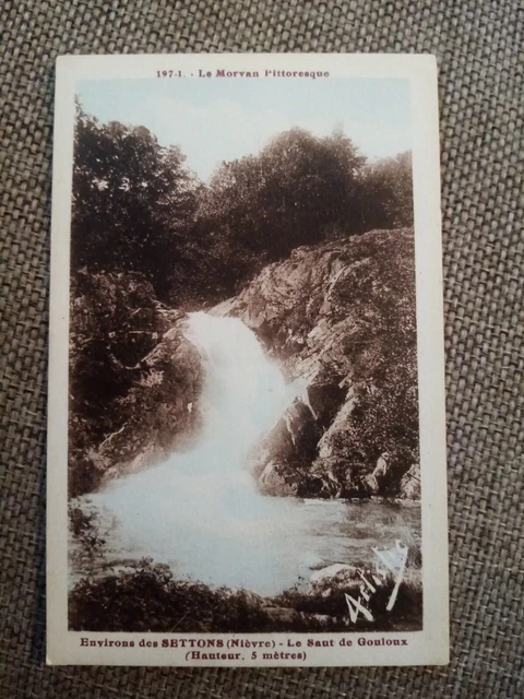 Cpa Env De Settons Le Saut De Gouloux
