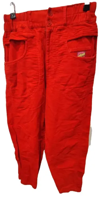 RARITÀ pantaloni oilily taglia 38 circa 30 anni rossi pantaloni di corda