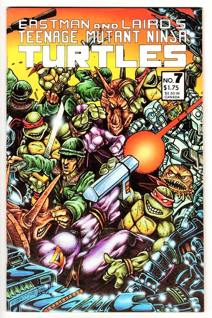Teenage Mutant Ninja Turtles #7 (1986, Mirage) Origin, Key Issue