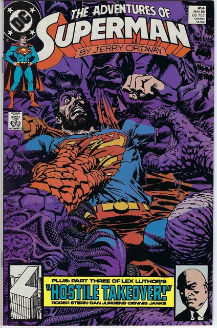 Adventures of Superman 454 VF/NM 9.0 (1989) Copper Age Direct Ordway-c/a Luthor
