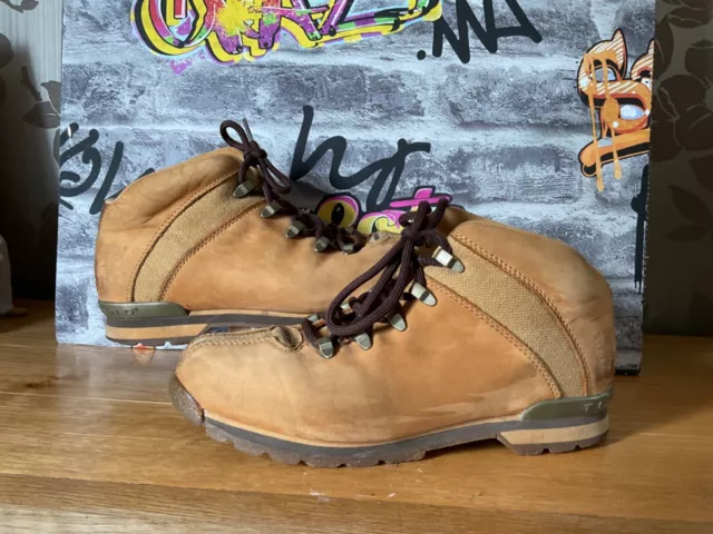 timberland boots size UK 8 US 8.5 mens euro hiker sand nubuck 🔥🔥🔥