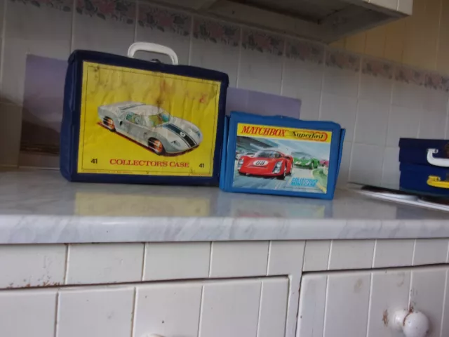 Matchbox Carry Cases With Trays 1960'S/10970'S