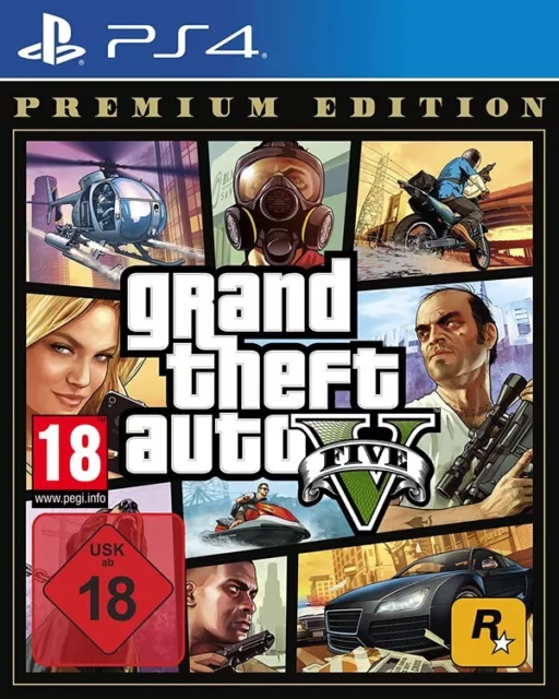 GTA 5 - Grand Theft Auto V Premium UNCUT (PS4) (NEU) (OVP) (DEUTSCHE VERPACKUNG)