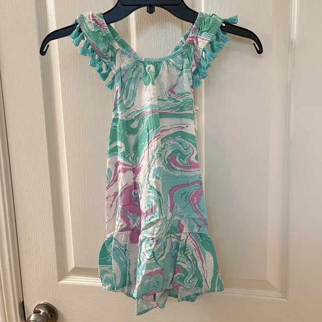 CAT & JACK Tie Dye Swirl Tassel Dress Girls Size 4T 9.99 PicClick