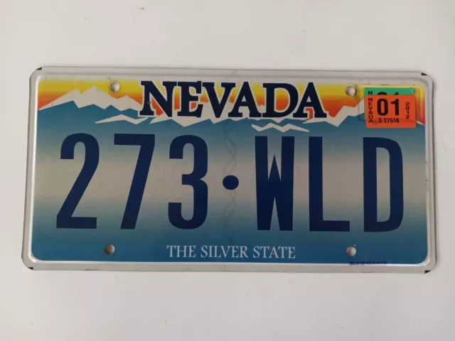 2012 Nevada NV License Plate 273 WLD