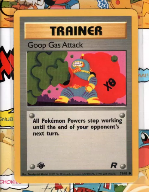 Pokemon TCG Goop Gas Attack 78/82 1st Edition Team Rocket WOTC NM