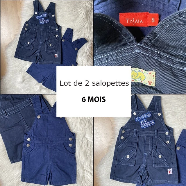 Ensemble salopette + t-shirt, éléphant | Noukie's