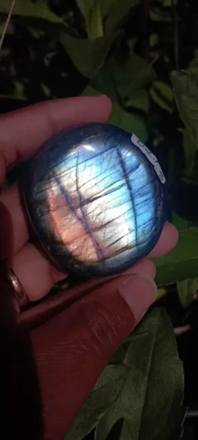 62.4g GALET EN LABRADORITE Madagascar Massage Lithothérapie pierre G 05 