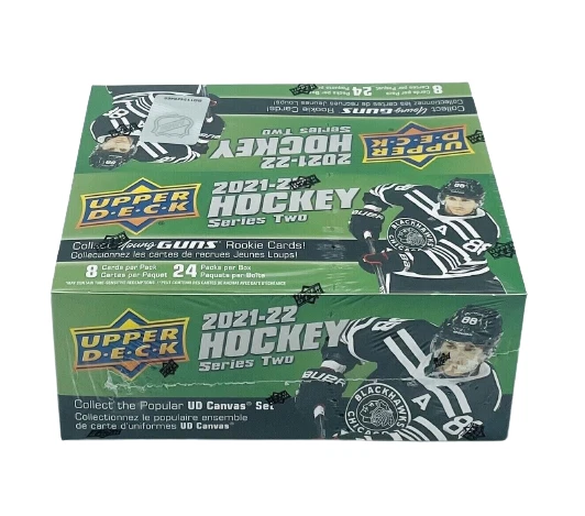 Upper Deck 2021-22 Nhl Hockey Series 2 Factory Sealed Retail (24 Pack) Box
