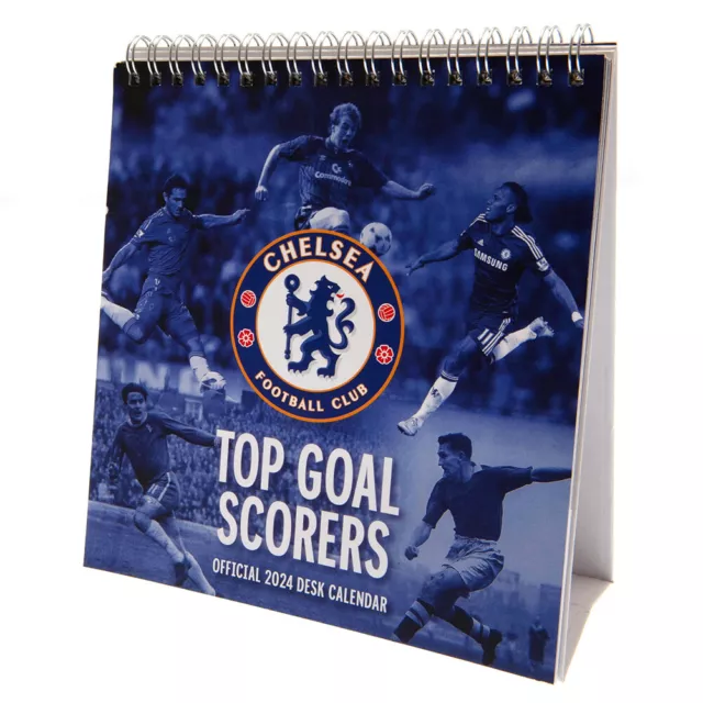 Chelsea FC Desktop Easel Calendar 2024 Official Club Merchandise Gift Idea Blues