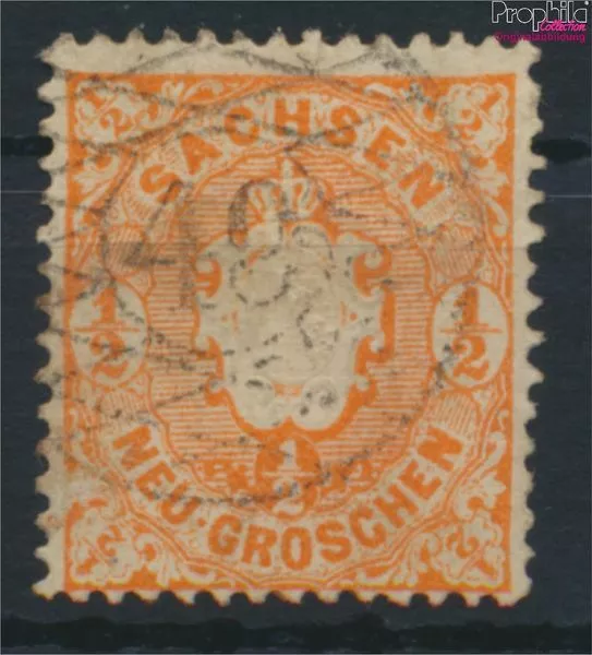 Briefmarken Sachsen 1863 Mi 15 fein (B-Qualität) gestempelt(9497019