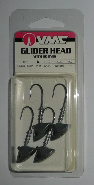 Têtes plombées Fox rage Eel head jig head 14g 2/0 tiger - Têtes