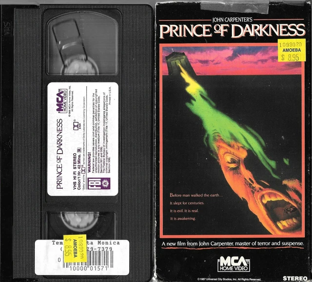 JOHN CARPENTER'S PRINCE Of Darkness Vhs