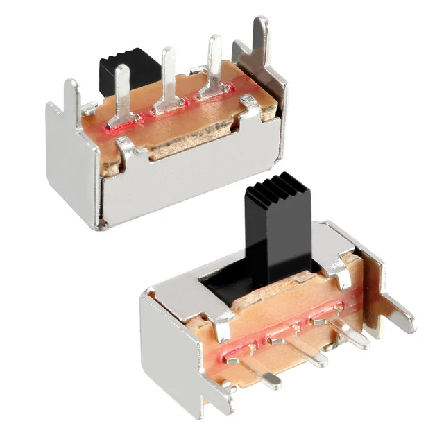 50 pezzi 5 mm scivolo orizzontale SPDT 1P2T 3 unghie PCB piastra di arresto