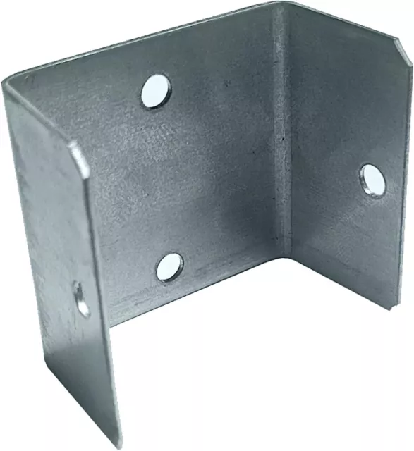 46mm FENCE PANEL CLIPS POST BRACKETS GALVANISED FENCE DECKING UK MADE