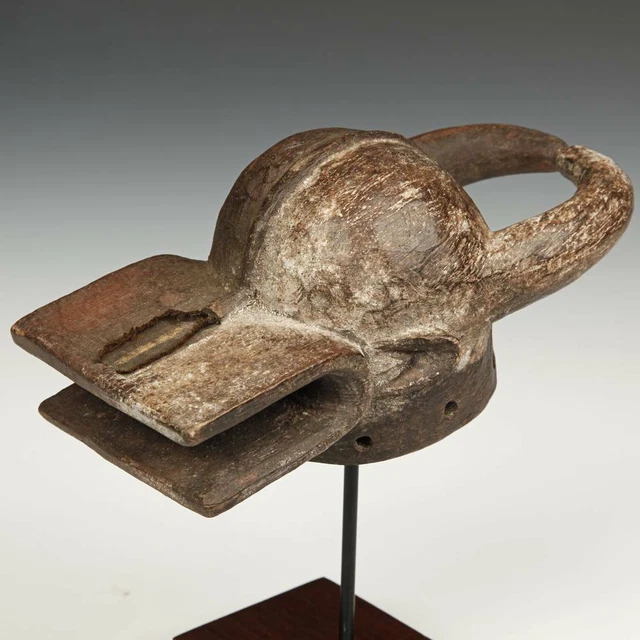 Passport Mask Carved Wood Pigment Chamba People Nigeria West Africa 20Th C. 4