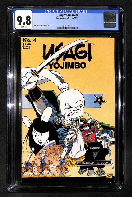 Usagi Yojimbo #4 CGC 9.8 White pages