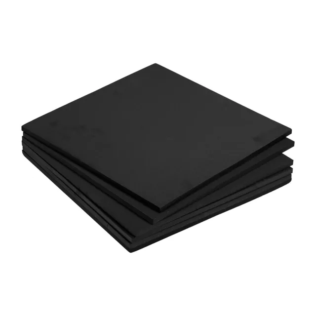 EVA Foam Sheets Black 9.8 Inch x 9.8 Inch 7mm Thick Crafts Foam Sheets Pack of 6