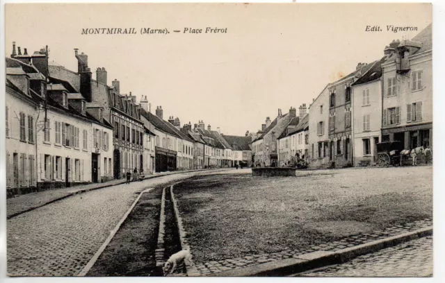 MONTMIRAIL - Marne - CPA 51 - Place frérot