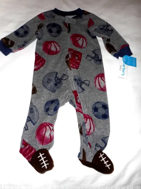 Carters Baby Boy Sports Fleece Sleeper - Infant Size 6 Months