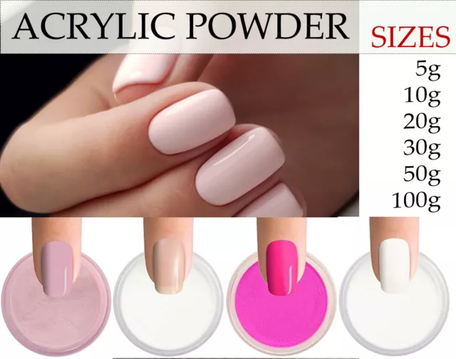 100% Acrylic Powder Nail Enhancement Best Quality 11 Colours UK Fast Delivery