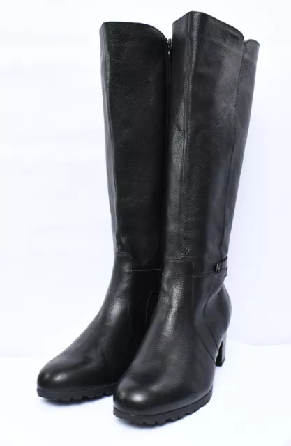 JAMBU Chai Water Resistant Block Heeled Riding Boots Leather Knee High Sz 11 NEW 2