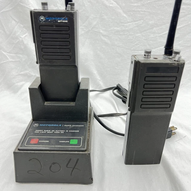 Pair of Motorola MT500 Ghostbusters Cosplay parts or Repair untested charger
