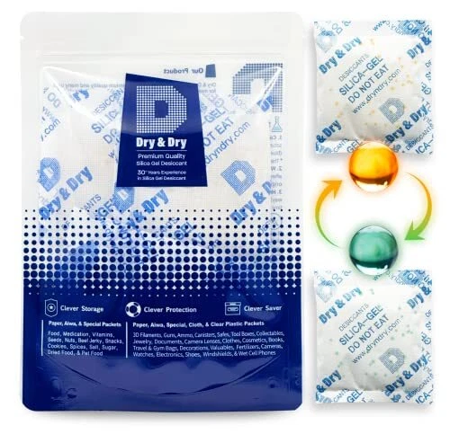 50 Gram [et] Food Grade Orange Indicating(Orange to Dark Green) Mixed 24 Pack