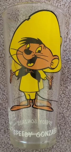 Vintage Speedy Gonzales Looney Toons Glass (1973) Pepsi Collectors Series