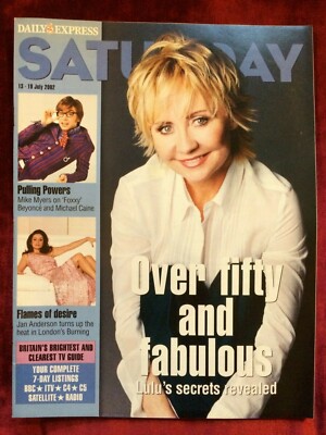 SATURDAY mag 10/11/2001 DANNII MINOGUE Geri Halliwell Paloma Baeza Nick Hancock 