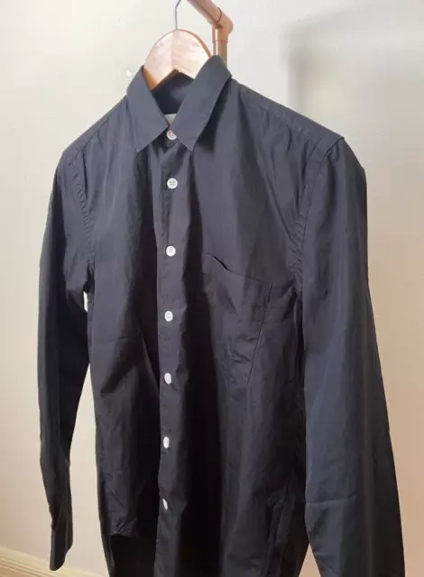 Our Legacy First Shirt Black Poplin Size 44 NWT