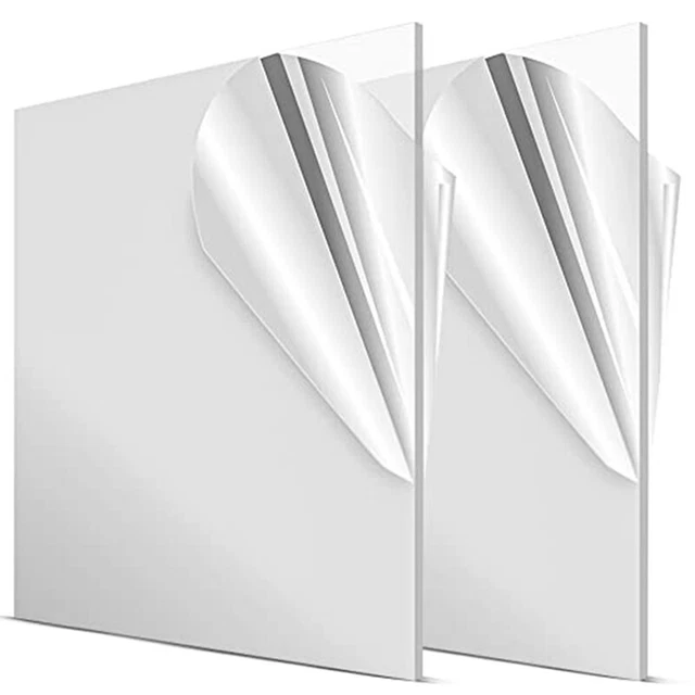 Acrylplatten, 2 Organisches Glas Platten, 1/8 , Klare Acrylplatte, W2F9