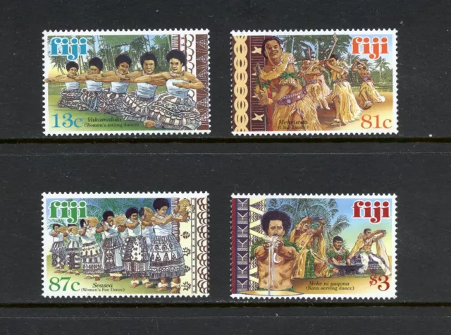 1999 R3322 Fiji Traditional Dance 4v. MNH