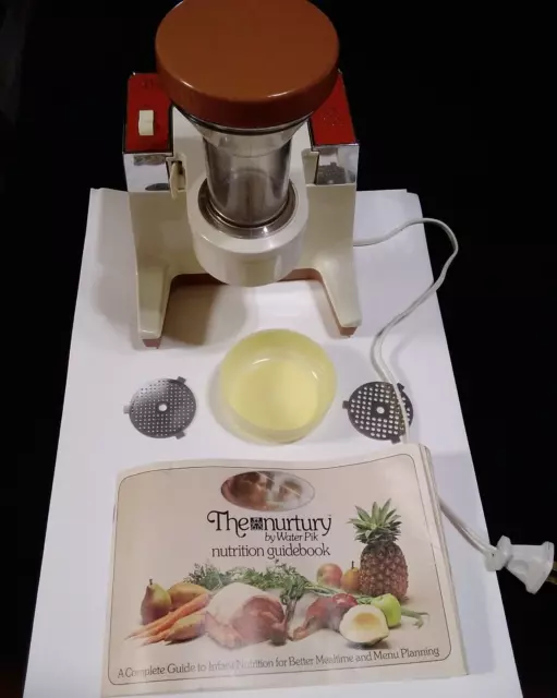 Vintage Electric Baby Food Grinder Mill Water Pik Nurtury 1970s Vintage Model G1