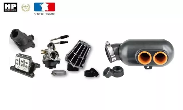 Kit Carburateur 17,5/filtre/Pipe/clapet/boite à air AM6