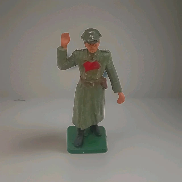 Starlux soldat Allemand à genoux jumelles et pistolet - Collection