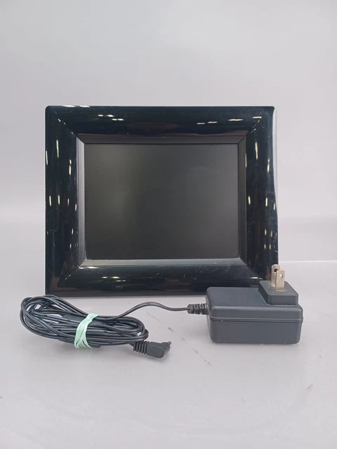Philips 8FF2FPB/37 Digital Photo Frame 8" LCD With Built-In Alarm Clock