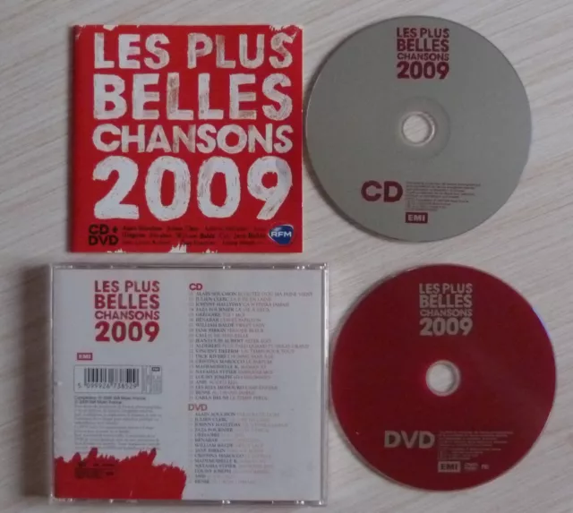 Version Cd + Dvd Album Les Plus Belles Chansons 2009 Compilation 21 Titres + 14