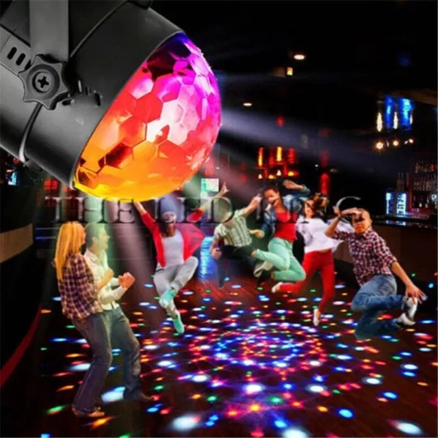 Mini Disco Lights Party DJ LED RGB Stage Lamp Laser Strobe Crystal Magic Ball AU