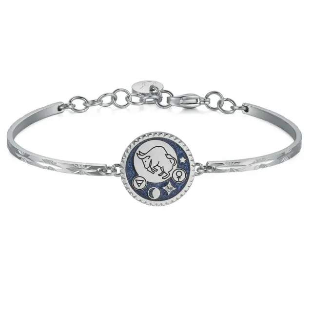 Bracciale Brosway da donna acciaio Chakra segno zodiaco oroscopo con smalto blu