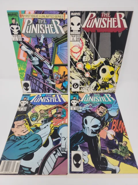 The Punisher Volume 2 (1987) #1-4 High Grade Marvel Comics MCU Frank Castle