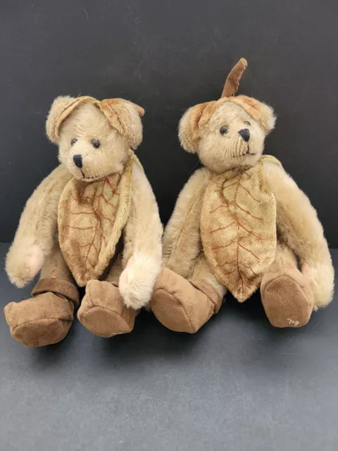 GANZ COTTAGE COLLECTIBLES Teddy Bear Noel Plush Doll Home Decor