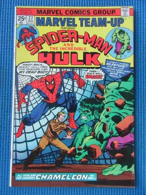 Marvel Team Up # 27 - (Vf) -Spider-Man & The Hulk-Jim Starlin Cover-Chameleon