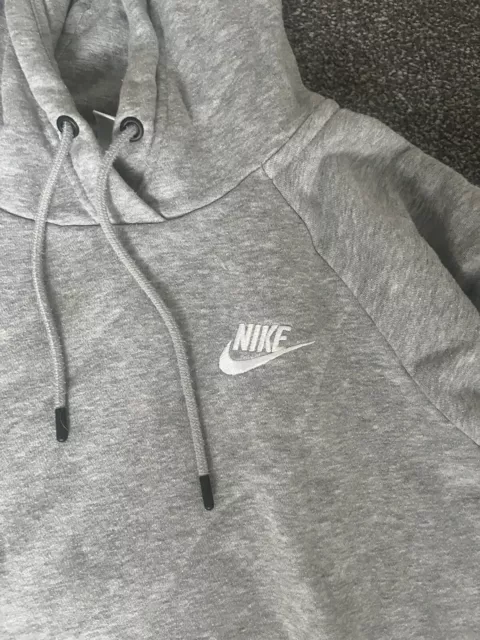 Women’s Grey Cotton Hoodie By Nike Size S Good Condition