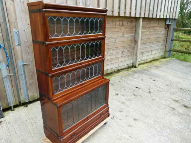C1900-1910 Globe Wernicke 5 Section Barrister / Library Bookcase,Practical Size.