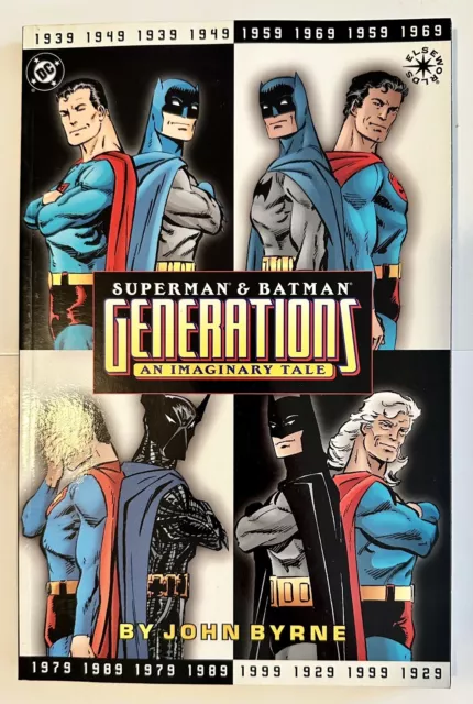 Superman Batman Generations TPB 1st Print John Byrne Elseworlds DC Comics 1-4 GN